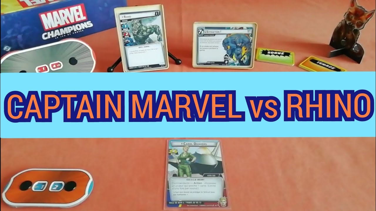 Une partie de Marvel Champions JCE (en solo)
