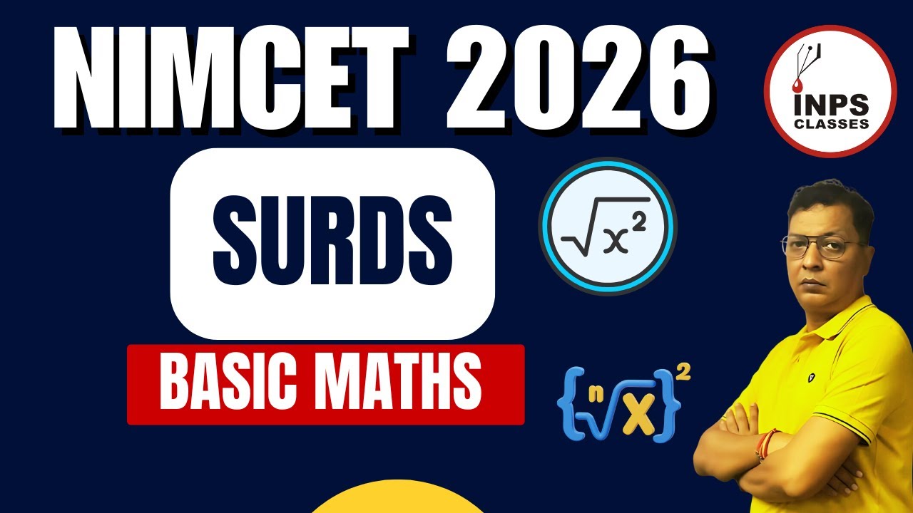Basic Surds | NIMCET 2026 | Basic Concepts of Mathematics | By Nitin Sir | INPS Classes