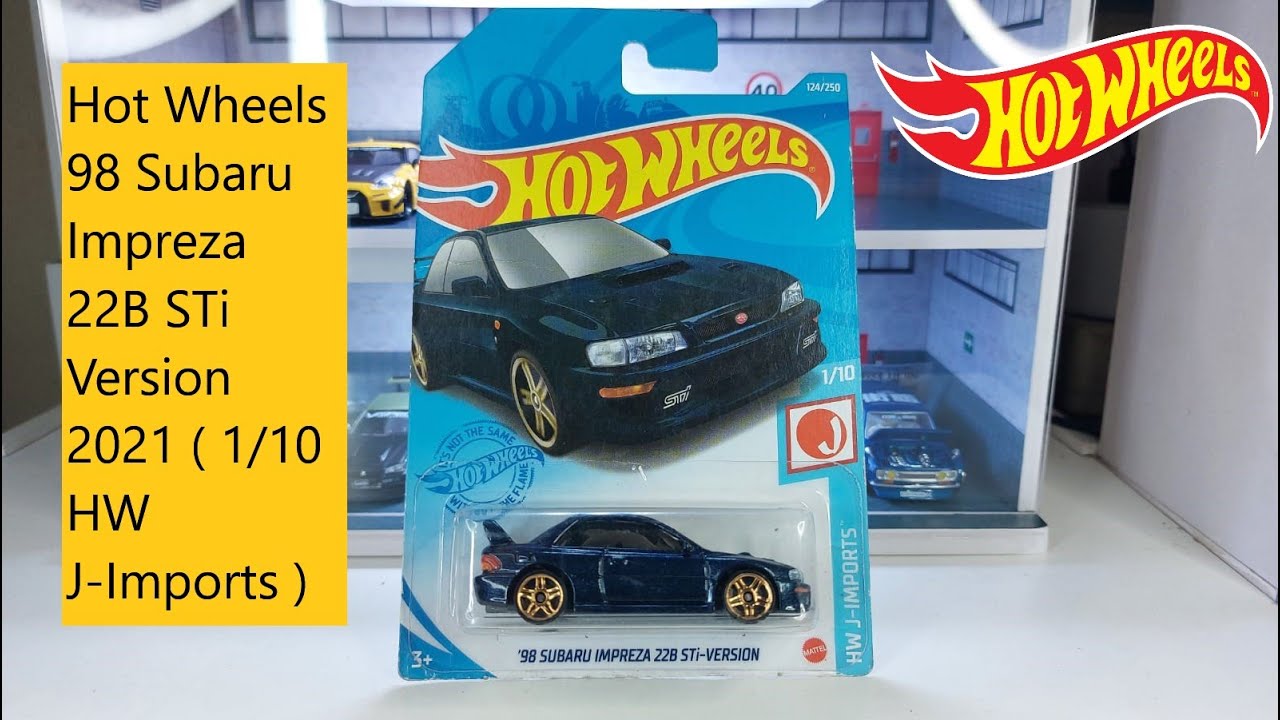Hot Wheels 98 Subaru Impreza 22B STi Version 2021 ( 1/10 HW J‑Imports )