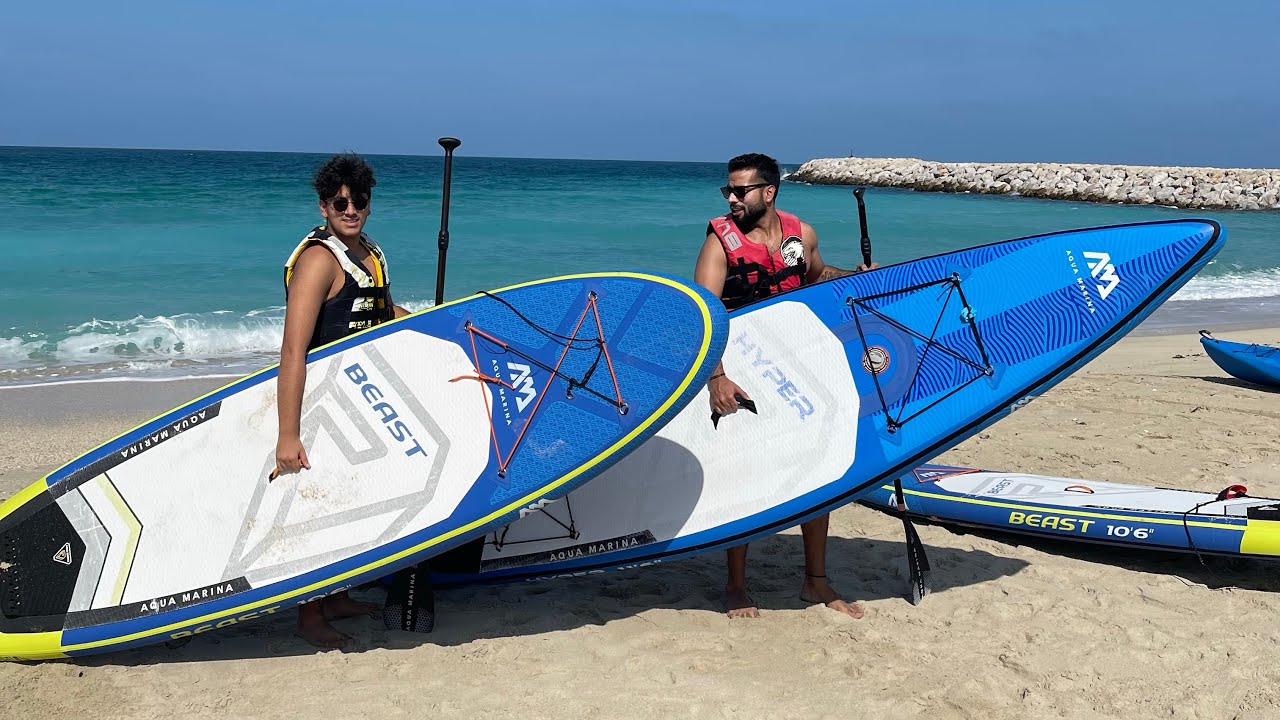 Paddle Boarding and Kayaking | Sir Bani Yas Island 🏝️🏄😍