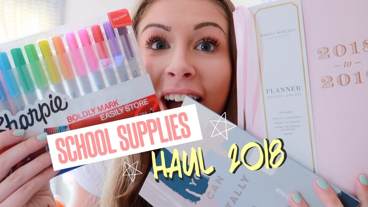 BACK TO SCHOOL SUPPLY HAUL // COLLEGE & HIGHSCHOOL