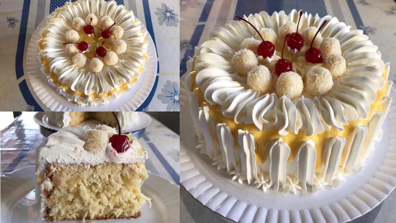 BOLO COCADA CREMOSA COM ABACAXI DELICIOSO