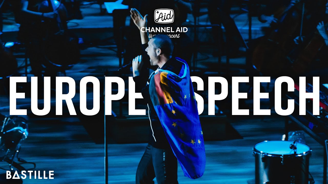 Dan Smiths (Bastille) Europe Speech at Channel Aid - live in Concert 2020 at Elbphilharmonie Hamburg
