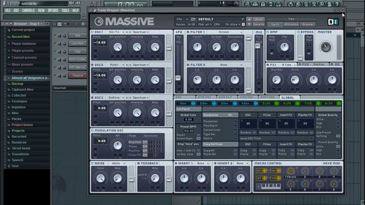 JPhelpz's FL Studio Tutorial (DUBSTEP) - Part 2: MASSIVE BASICS