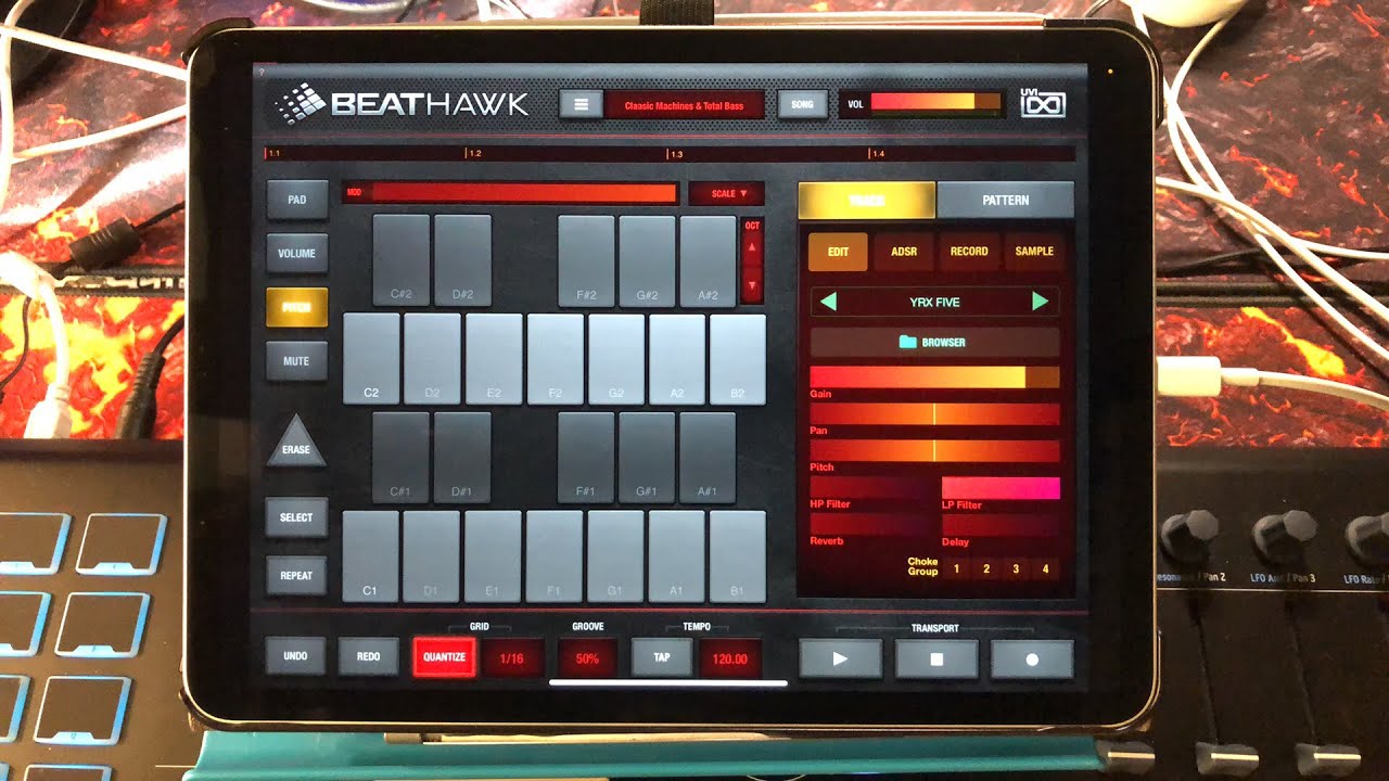 BEATHAWK by UVI - Drum Machine Classics & Total Bass Expansion Packs - Let’s Explore - iPad Live