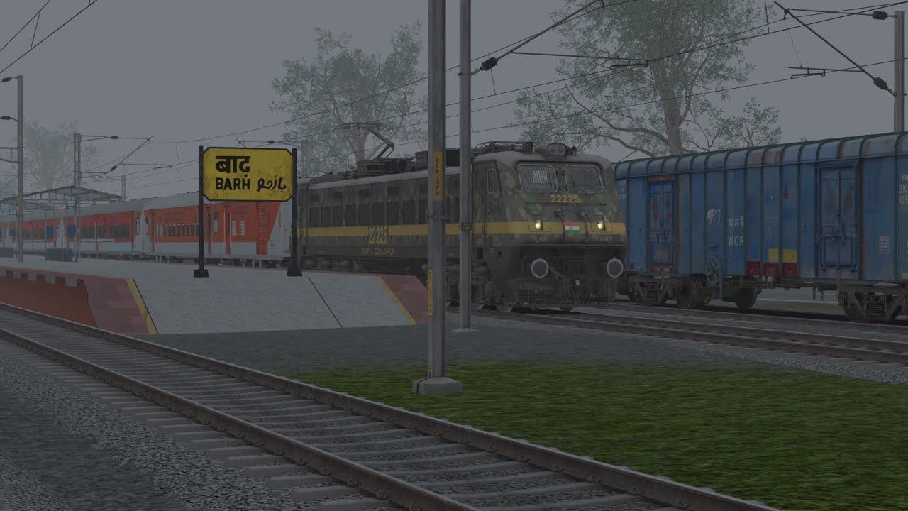 Special train journey with heavy fog hd gameplay 