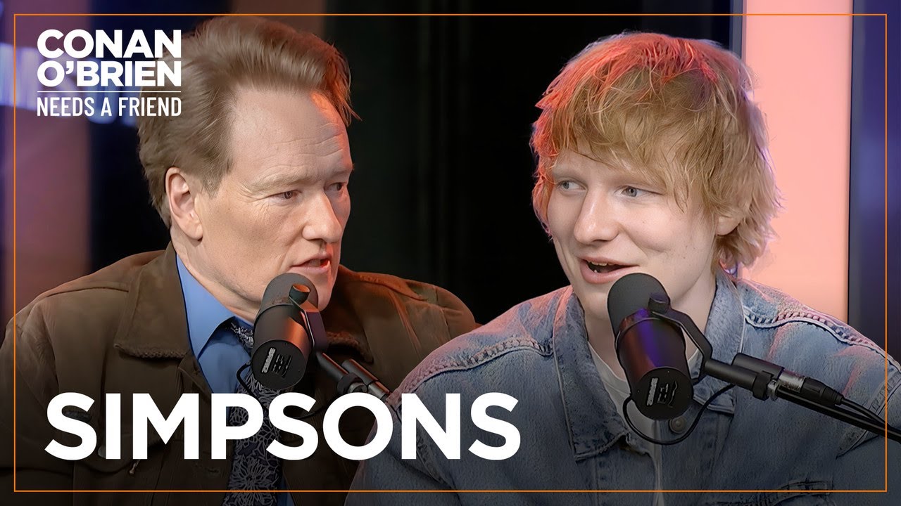 Ed Sheeran Has Questions For Conan About “The Simpsons