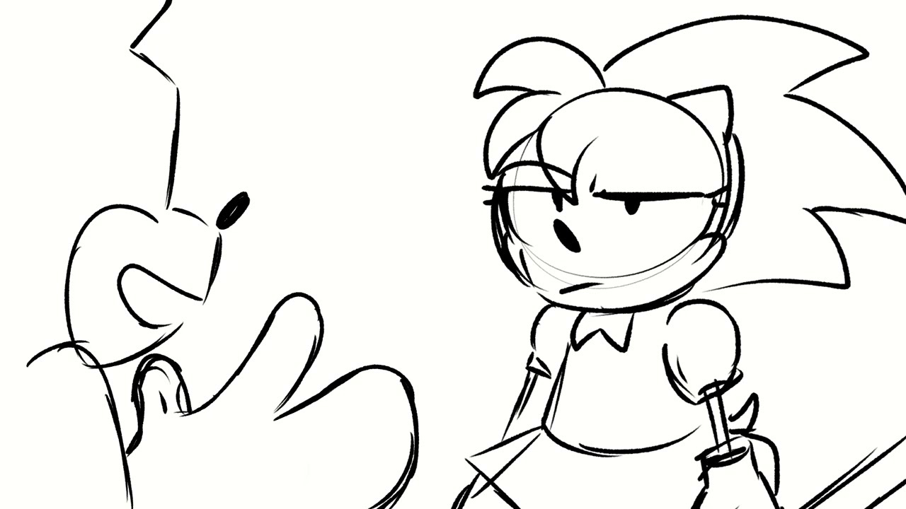 Sonic and Amy|| On Model||
