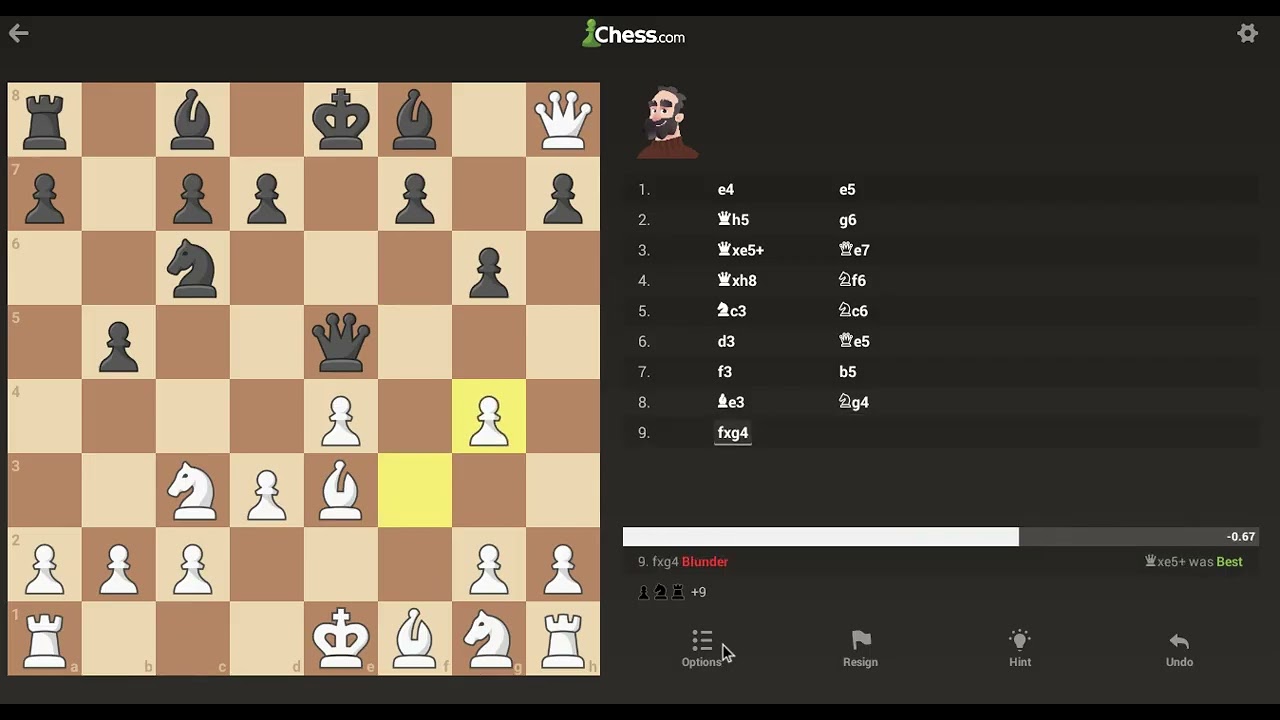 playing my worst against martin.