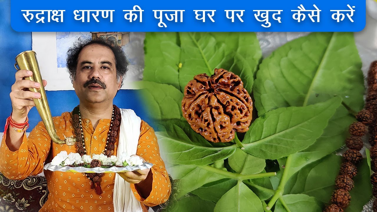 रुद्राक्ष धारण की पूजा घर पर खुद अभिमंत्रित सिद्ध कैसे करें? How to purify and energize Rudraksha?