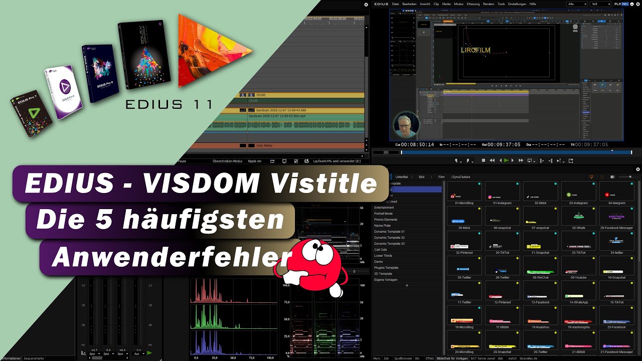 EDIUS - Vistitle die 5 häufigsten Anwenderfehler.