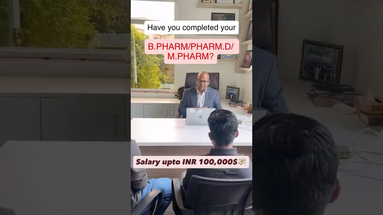 High-Paying Pharmacy Jobs for B.Pharm/M.Pharm😱 #shorts #bpharm #mpharm #drakramahmad #academically