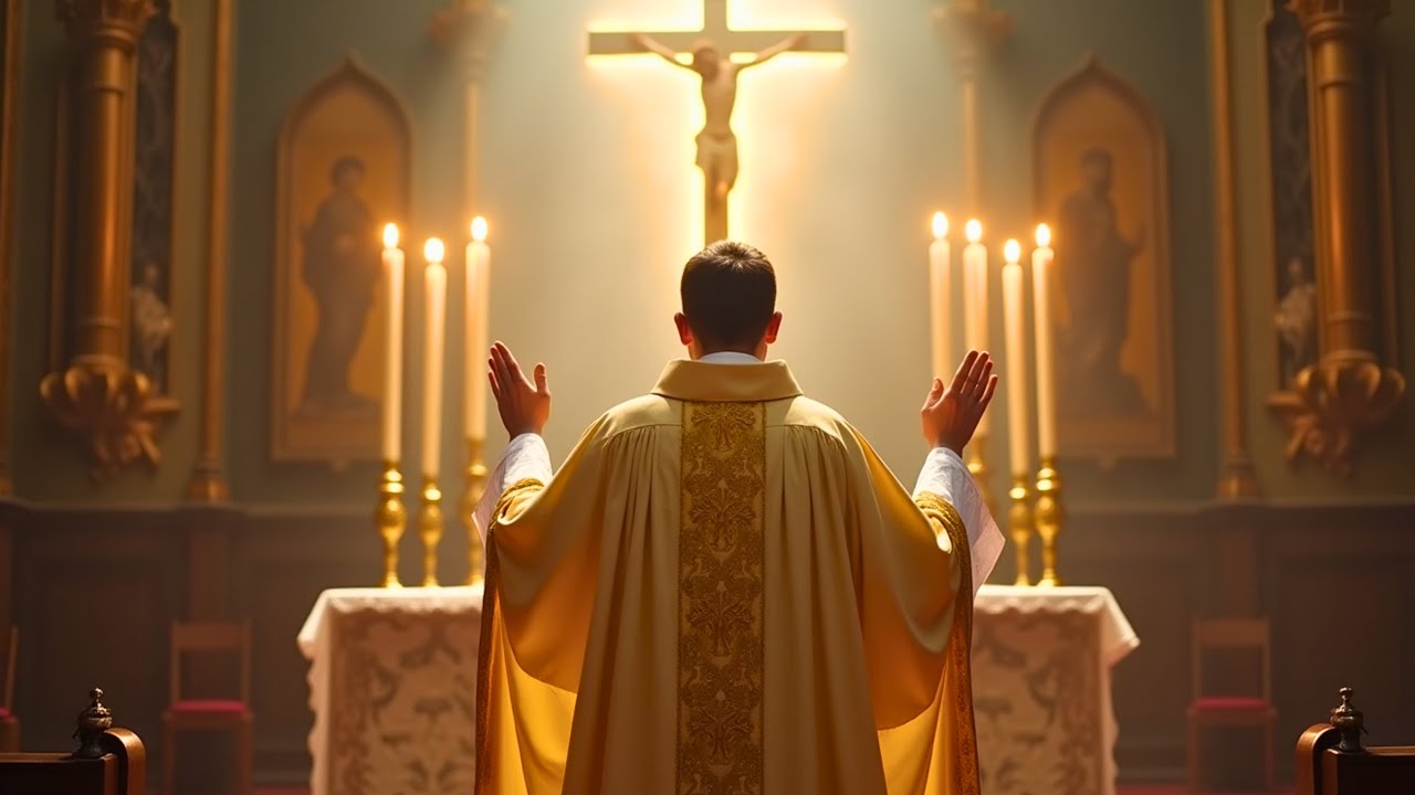 Holy Chants of Praise – Gregorian Worship Inside a Catholic Church