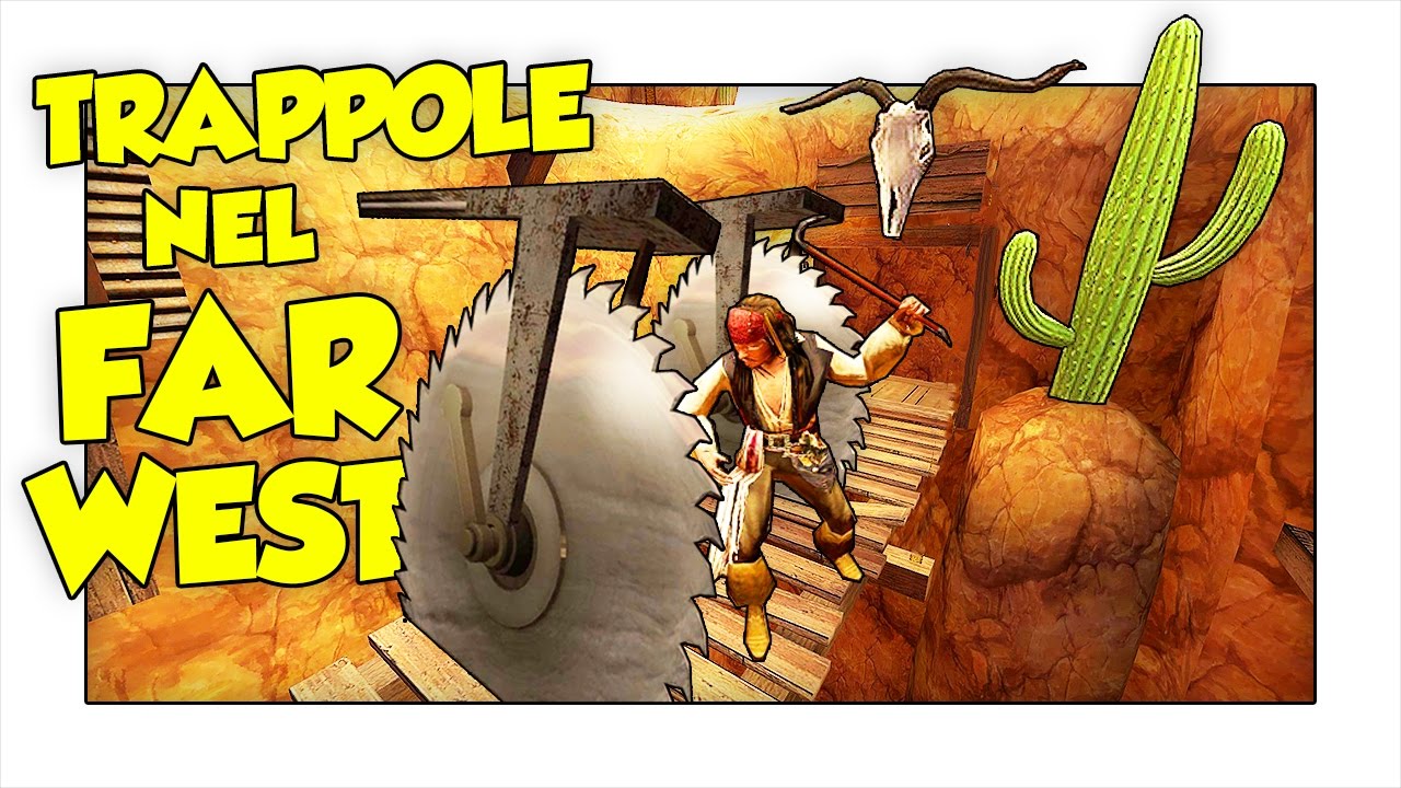 Gmod ITA - TRAPPOLE ED ESPLOSIONI NEL FAR WEST!! Deathrun w/ Two Players One Console