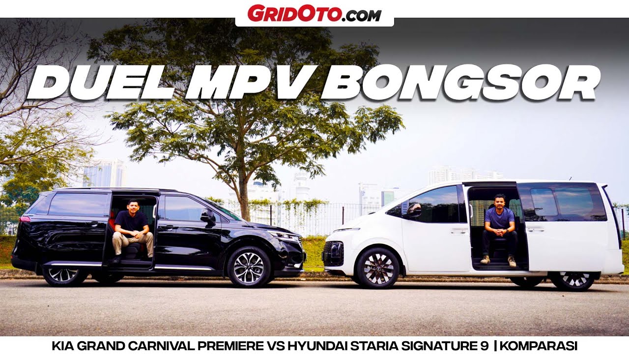 Duel MPV Korea, Hyundai Staria Signature 9 VS Kia Grand Carnival Prime  |  Komparasi  GridOto