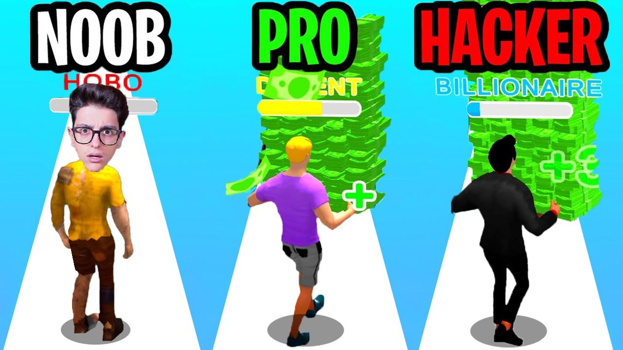 INGRANDIAMO LA PERSONA PIÙ RICCA MANGIANDO DI PIÙ!! Money Run 3D