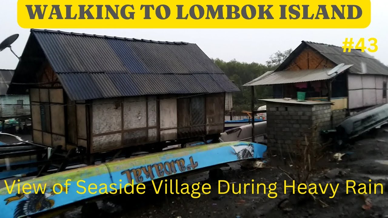 View of Seaside Village During Heavy Rain