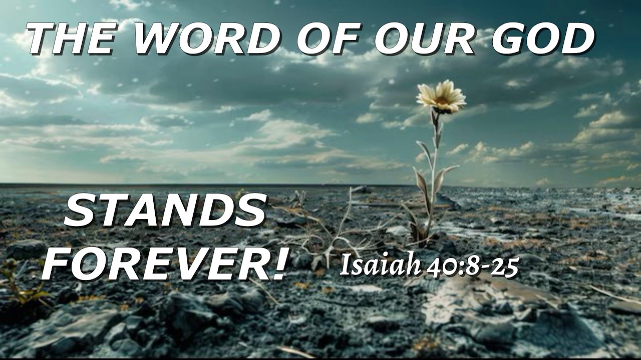 THE WORD OF OUR GOD STANDS FOREVER!  (Isaiah 40 Trilogy Part 2)