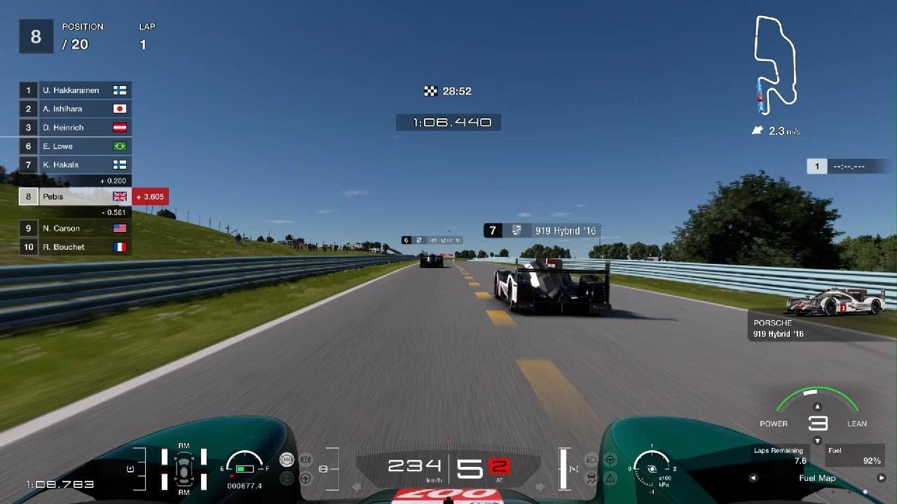 Gram spotted in GT7 offline race