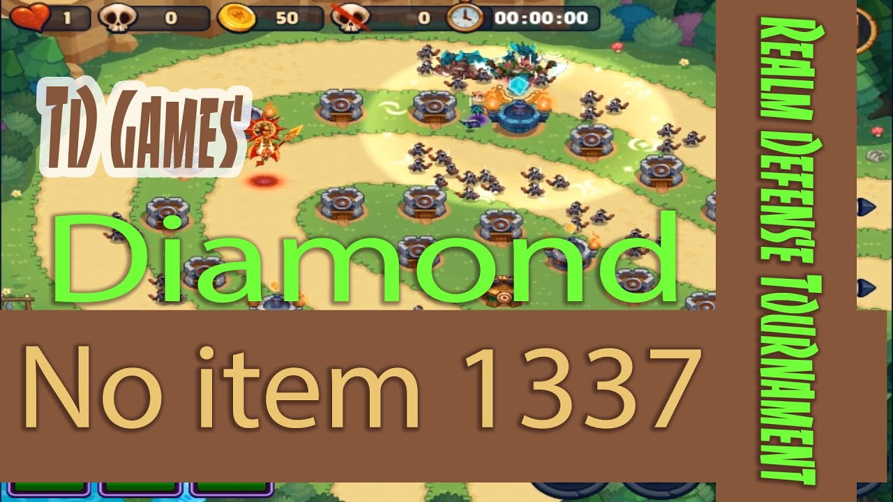 Realm Defense Tournament. Diamond. Test new map. No items, 1337. TD Games.