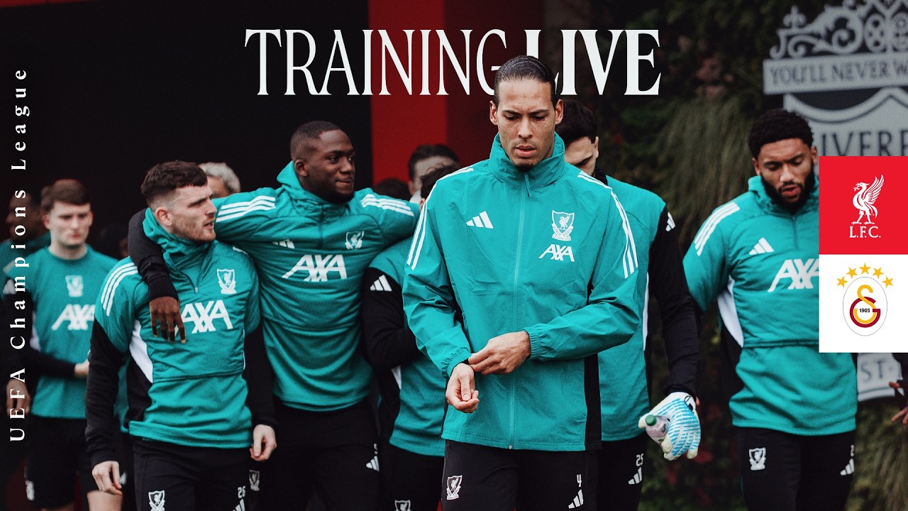 TRAINING LIVE: Liverpool vs Galatasaray | UEFA Champions League Preparation