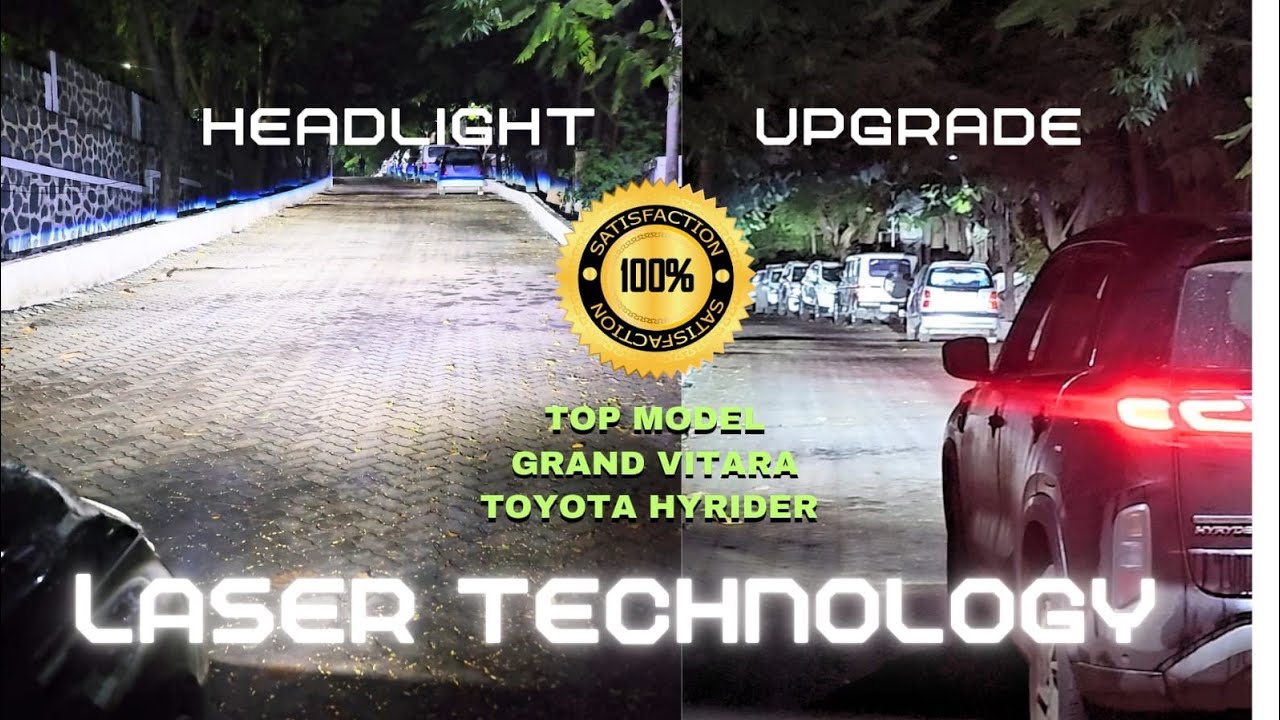 🔥 headlight projector 🔥 upgrade in 🔴grand vitara 🔴 light solution for  top model without foglamp