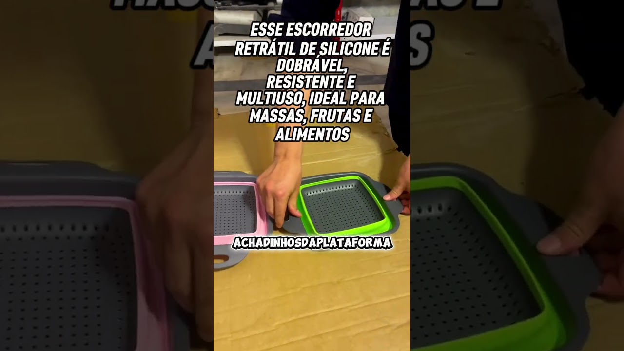 ESCORREDOR RETRÁTIL DE SILICONE É DOBRÁVEL, RESISTENTE E MULTIUSO, COMPRE PELO LINK NA DESCRIÇÃO