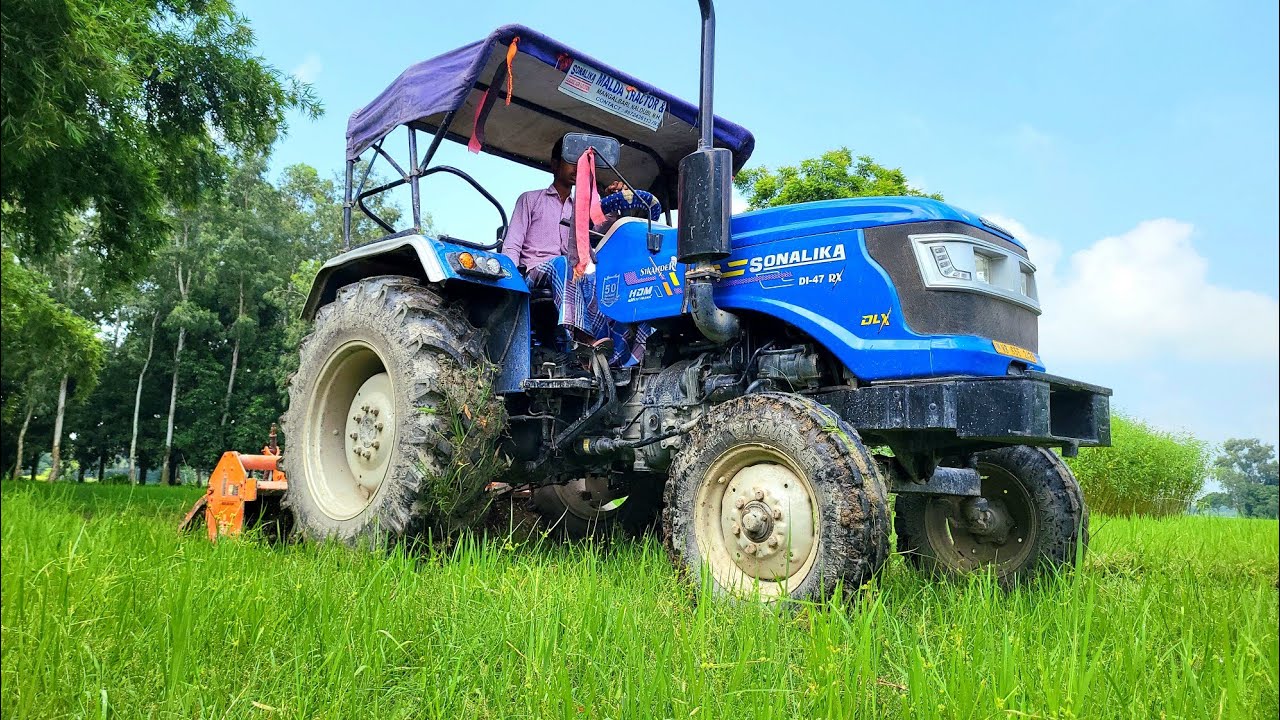 New Sonalika Sikandar Di 47 Rx Tractor Shaktiman Rotavator Farming | Tractors Wala Cartoon