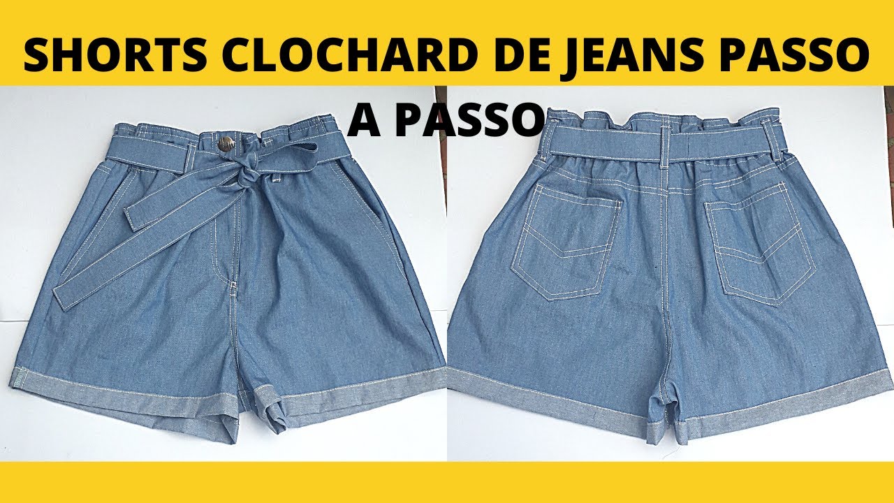 Como Fazer Shorts Clochard Jeans Passo a Passo