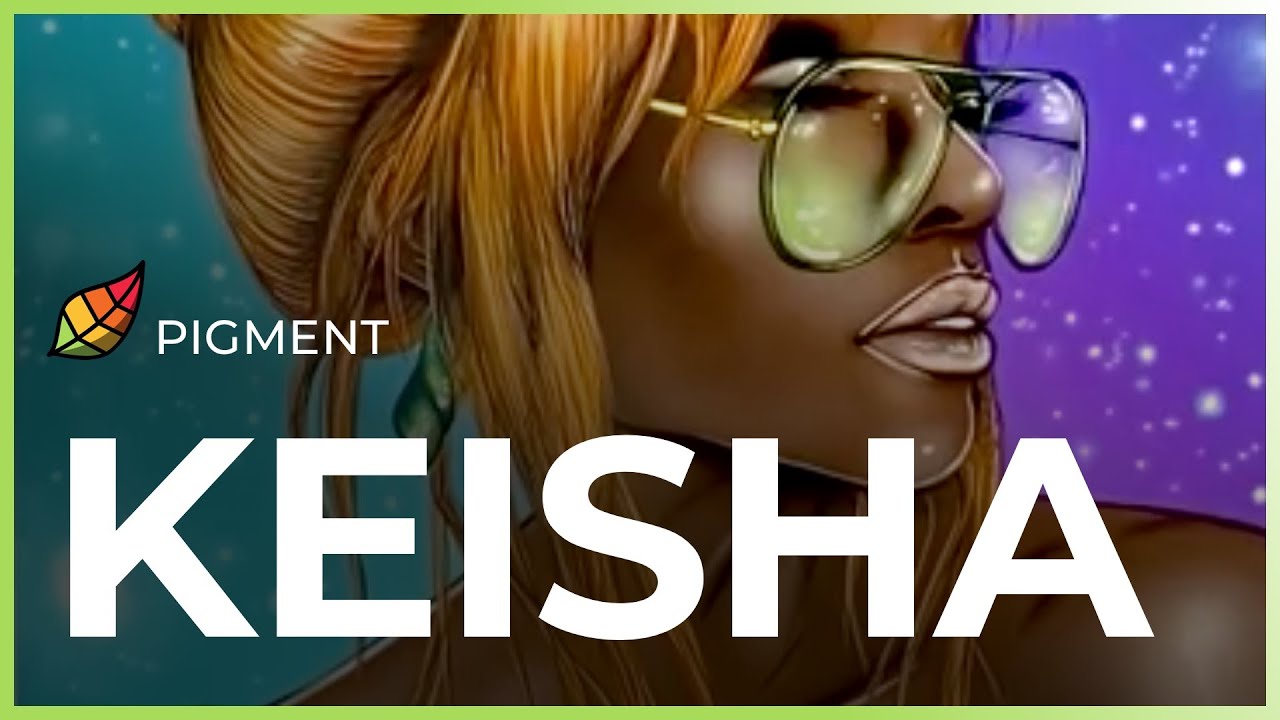 Keisha Grayscale Tutorial | Digital Coloring Tutorials with Pigment