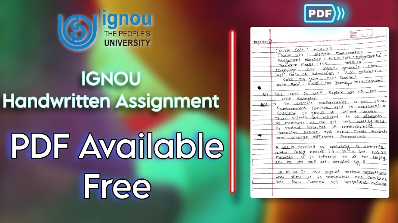 IGNOU BCA Solved Assignment 2023-24 | Free Download | Handwritten Assignments | 2nd Semester