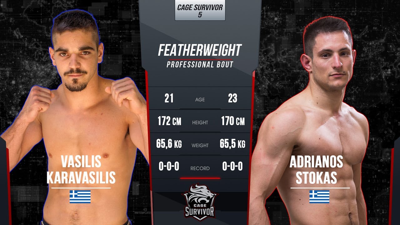 Cage Survivor 5 | Vasilis Karavasilis vs. Adrianos Stokas | Full Fight