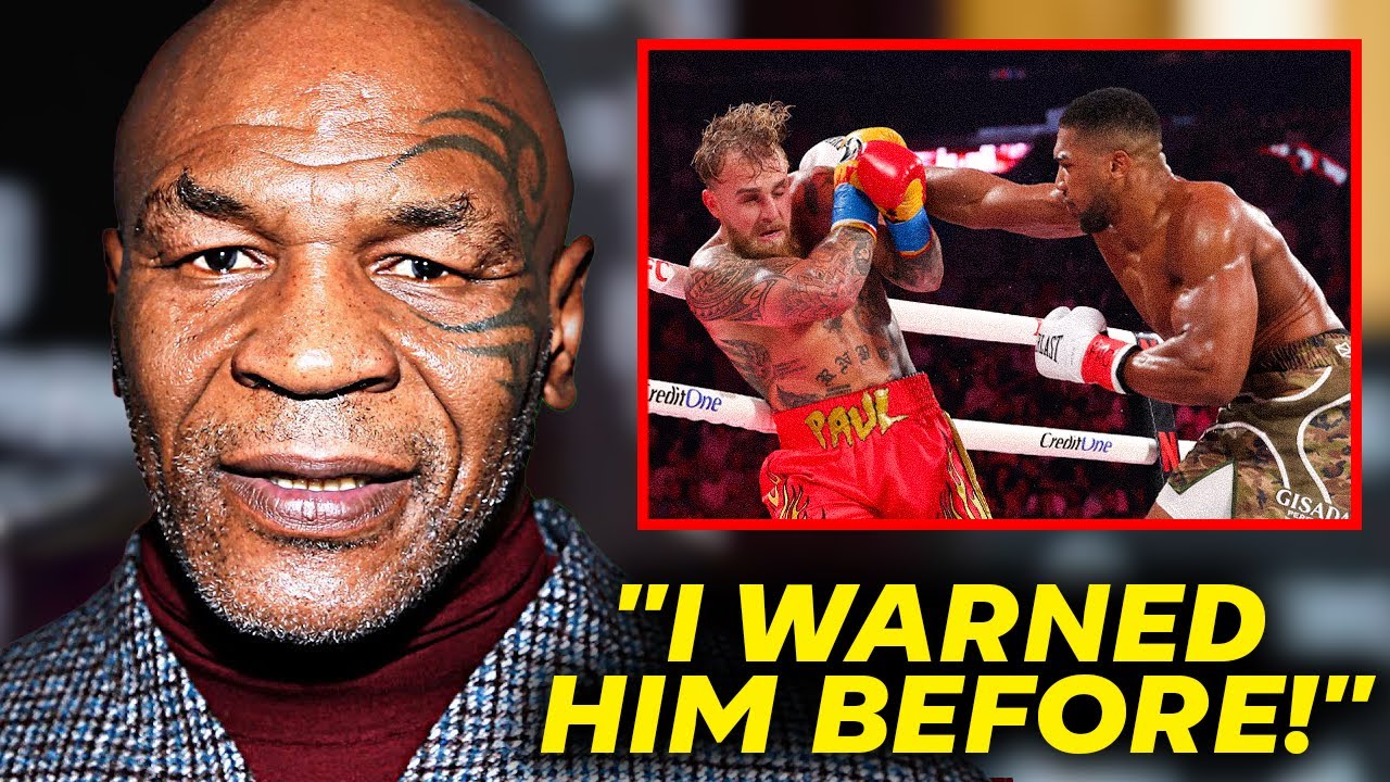 Mike Tyson&rsquo;s FIRST WORDS On Jake Paul VS Anthony Joshua Fight