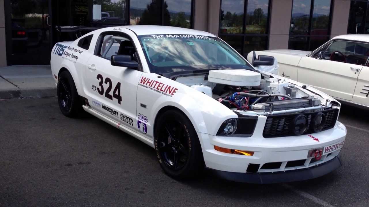 Sound of 358ci Nascar powered Mustang