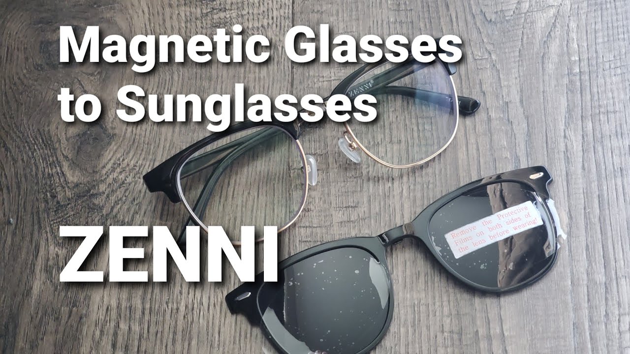Обзор очков Zenni Optical Magnetic Prescription Glasses Sunglasses Club Master Wayfarer