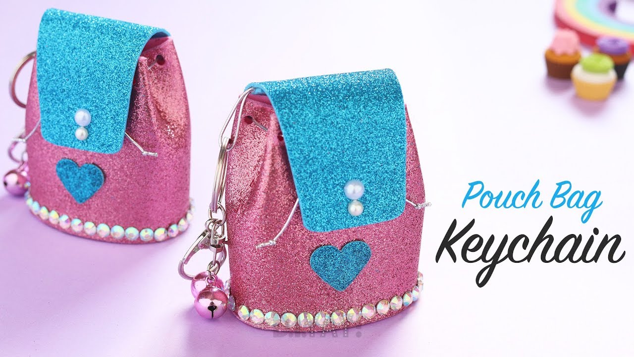 DIY MINI KEYCHAIN | Mini Pouch Bag | Gift Ideas