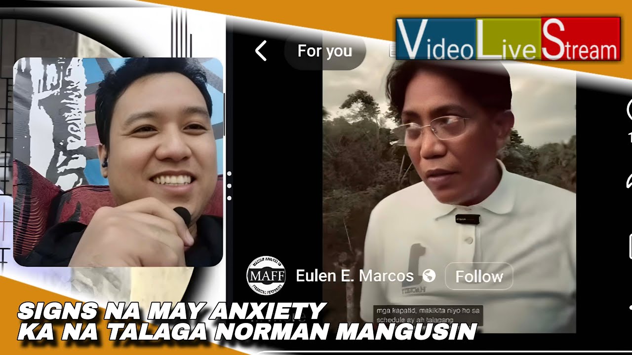 SIGNS NA MAY ANXIETY NA SI NORMAN MANGUSIN