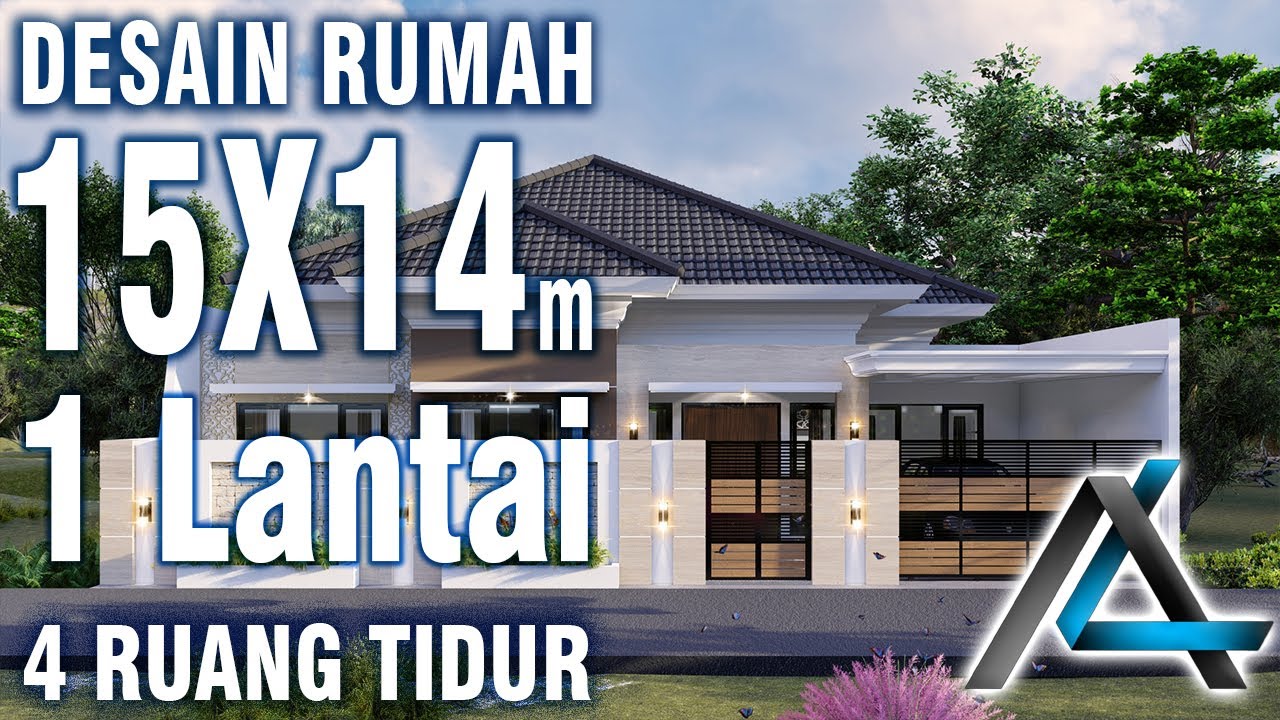 DESAIN RUMAH 15 x 14 meter I Sulawesi Tenggara #desainrumah15x14meter #jasaarsitek #jasadesain