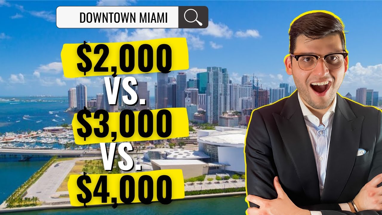 What $4,000, $3,000 & $2,000 get YOU in Miami | Downtown Apartments Tour