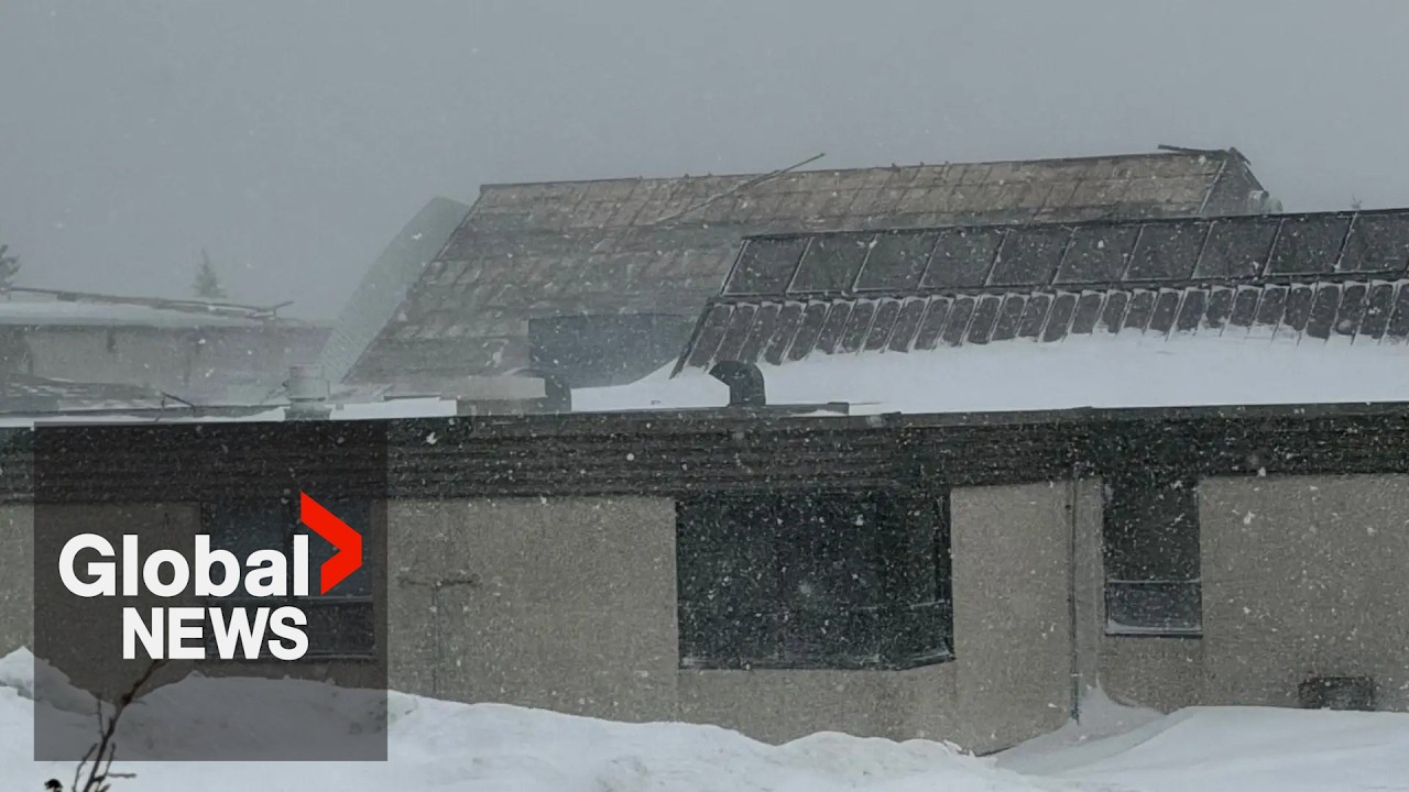 High winds wreak havoc across Alberta, blow roof off school