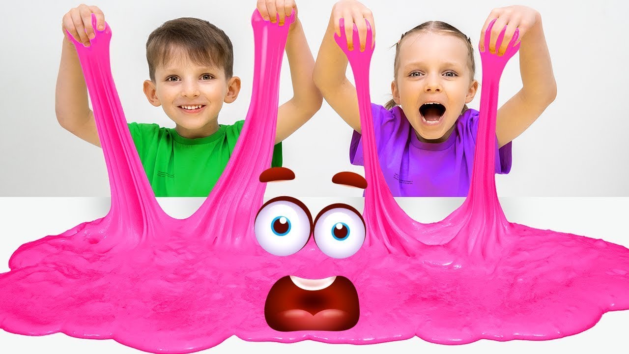 Schleimherstellungs-Herausforderung f&uuml;r Kinder 🔥 | Vania Mania DE