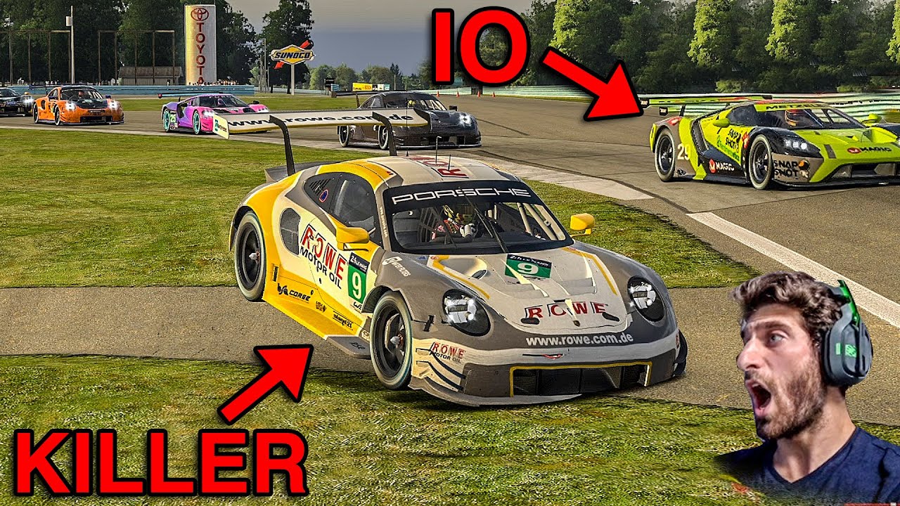 PORSCHE ASSASSINA VUOLE GIOCARE A BOWLING - iRacing crazy moments