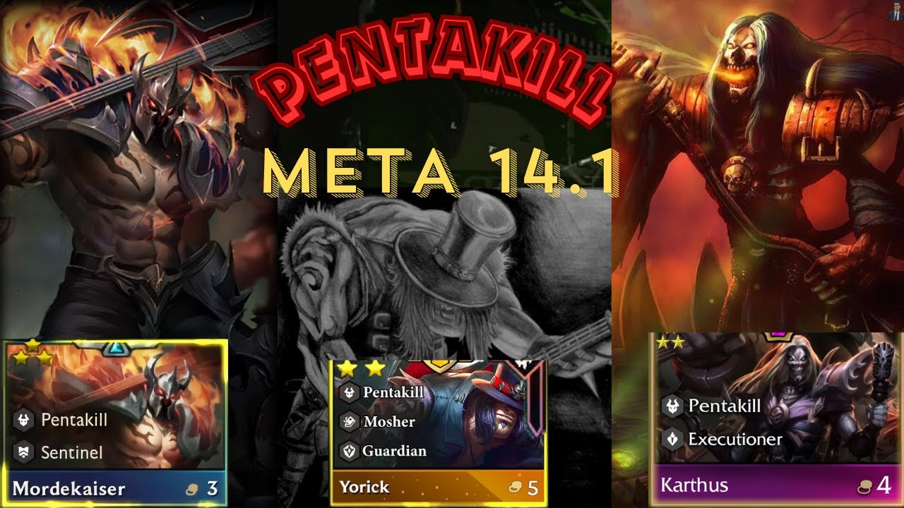 (TFT 10) Sự trở lại mạnh mẽ của PENTAKILL meta mới 14.1 - Có thêm Ấn nữa auto TOP 1 | Long Phi TFT