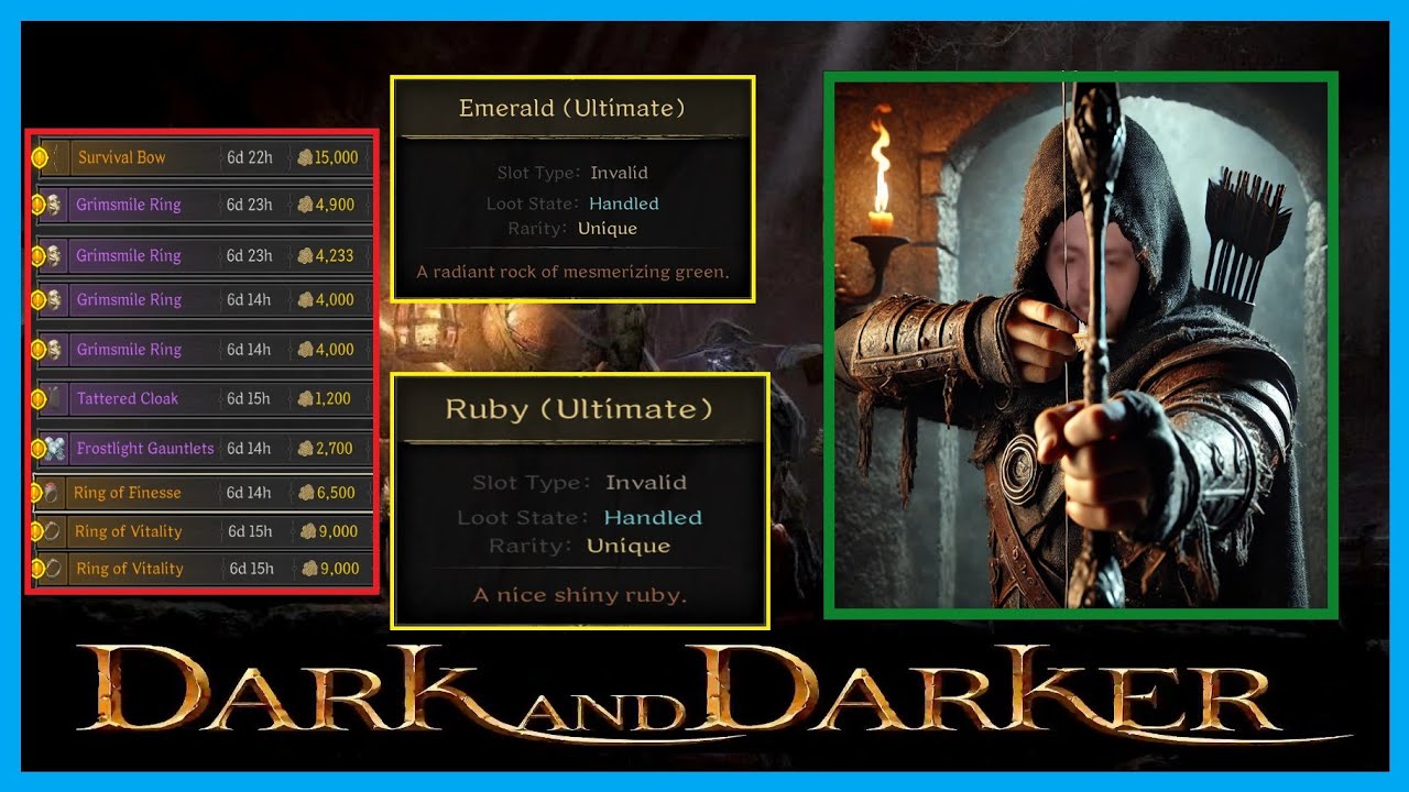 How I Use Ranger to Collect Named Artifacts In Solos | Dark and Darker High Roller PVP