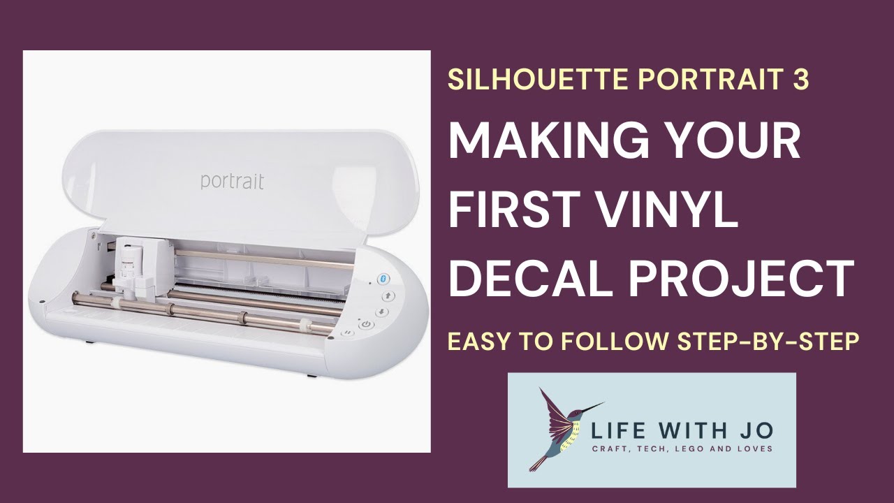 Basic Silhouette Portrait 3 tutorial for making a vinyl decal. Easy to follow steps