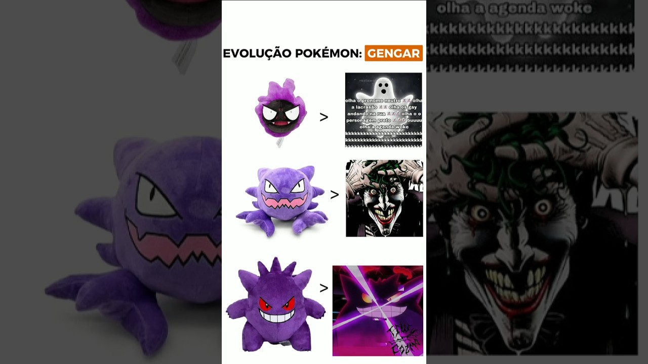 EVOLU&Ccedil;&Atilde;O DO GENGAR... #shorts