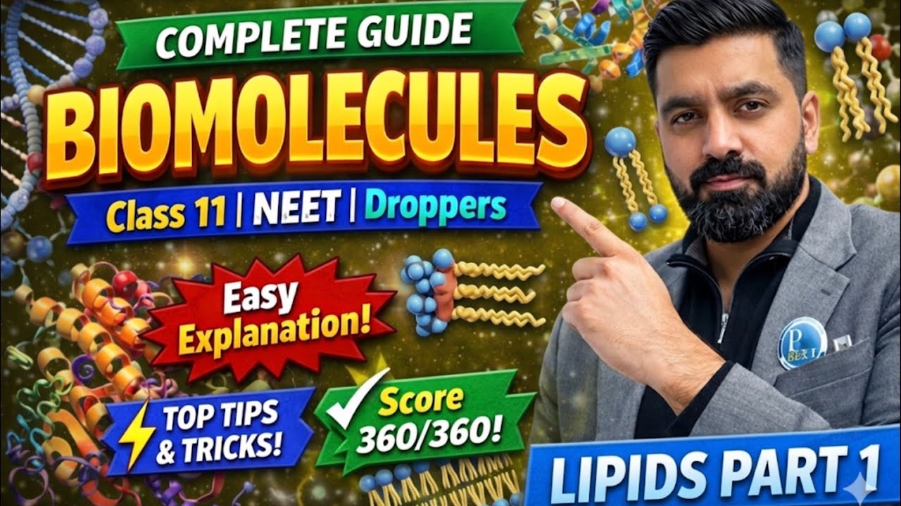 Biomolecules Made Easy 🧬 | Complete NCERT Explained | NEET 2026|BOARDS