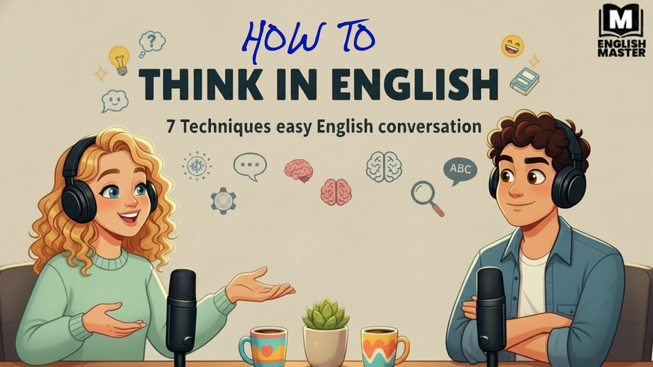 English Podcast for Easy English Conversation  | How to Think in English – 7 Techniques