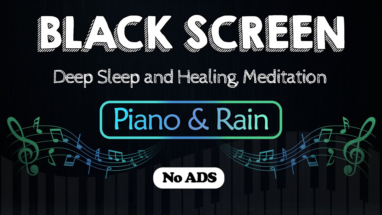 FALL INTO SLEEP INSTANTLY｜Relaxing Piano Music & Rain Sounds for Deep Sleep and Healing, Meditation