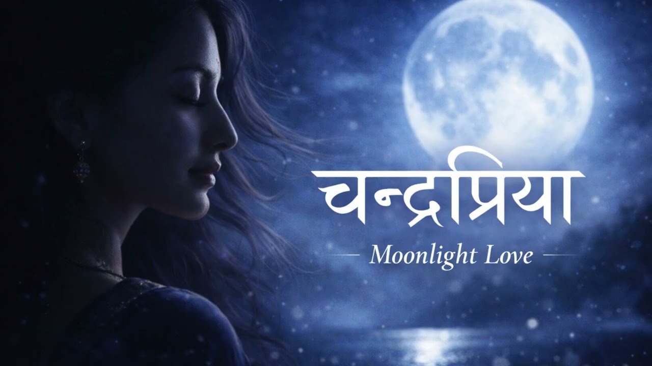 चन्द्रप्रिया  Soft Sanskrit Love Song  Moonlight Female Vocal  Relaxing Peaceful Music